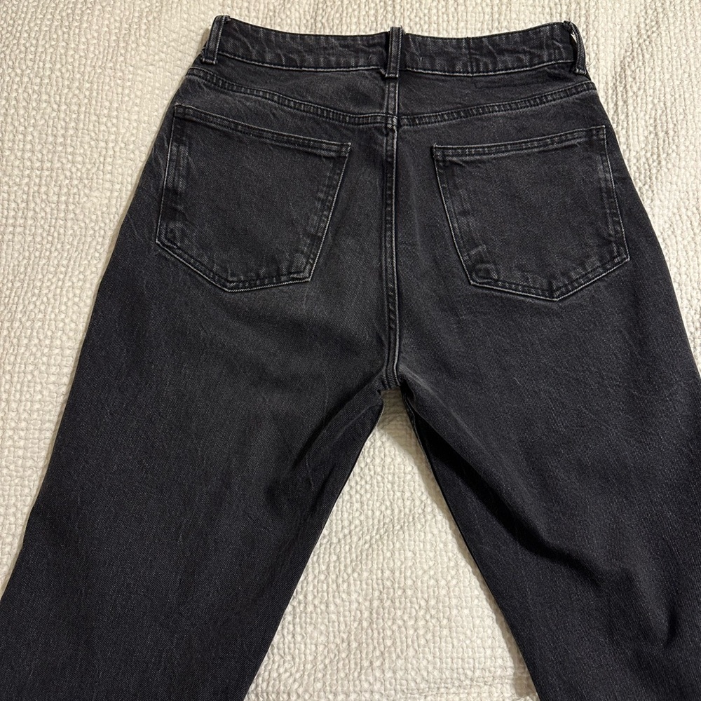ZARA HIGH WAISTED MOM FIT JEANS SIZE 8 - Picture 4 of 7